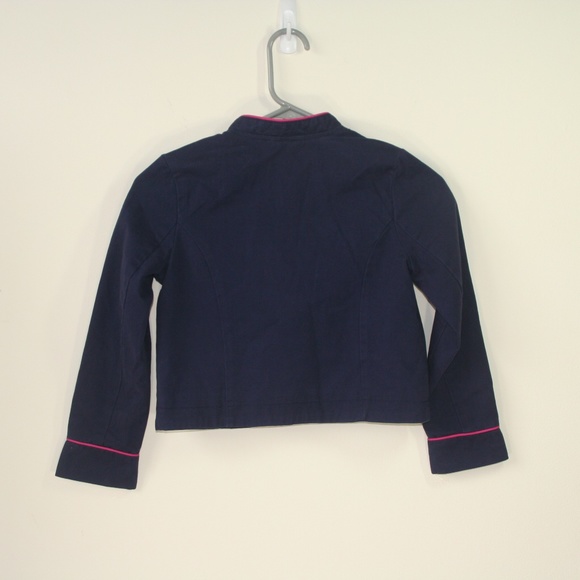 Gymboree Cotton Jacket with Pink Piping - Picture 5 of 7